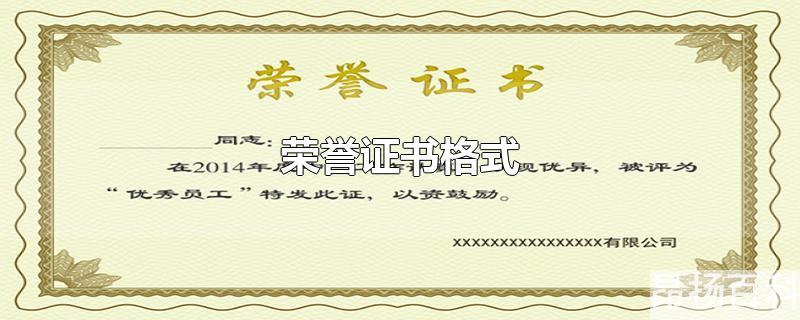 荣誉证书格式模板字体大小(荣誉证书格式怎么调)