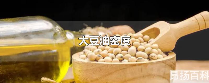 大豆油密度多大(大豆油密度一般是多少)